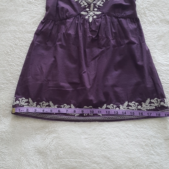 Jacob dark purple embroidered babydoll - Picture 10 of 11